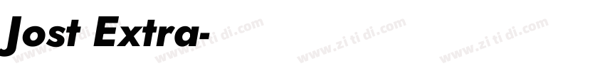 Jost Extra字体转换